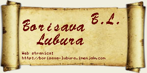 Borisava Lubura vizit kartica